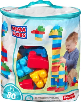 Hračka pro nejmenší Mattel Mega Bloks FB Pytel kostek modrý