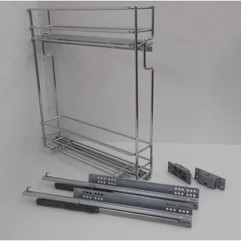 Příborník do zásuvky Výsuvný dvojkoš,VIBO,plnovýs. quadro s tl., 200mm,pravý, pro sp. skříňku