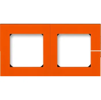 vypínač ABB Levit dvojrámeček oranžová/kouřová černá 3901H-A05020 66