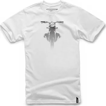 Pánská mikina Alpinestars Pánské bílé tričko BOXED TEE Alpinestars krátké 1018-72032 20 - S