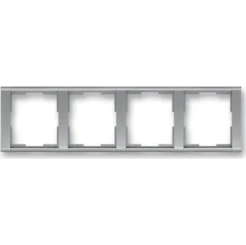 vypínač ABB Time čtyřrámeček ocelová 3901F-A00140 36 vodorovný