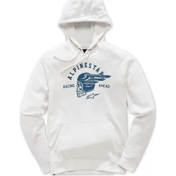 Pánská mikina Alpinestars Pánská bílá mikina SKULLISION FLEECE Alpinestars 1018-51114 2070 - M