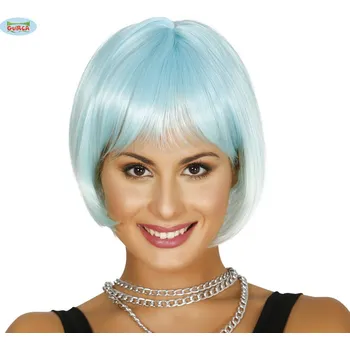 Paruka Guirca Fiestas Španělsko Dámská krátká bílomodrá paruka Kaley