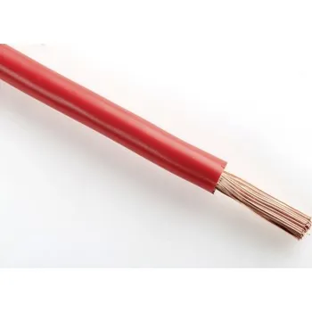 elektrický kabel H07V-K 10 rudý