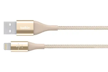 Datový kabel Belkin lightning kevlar 1,2 m zlatý