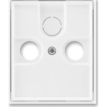 vypínač a zásuvka ABB Element,Time kryt zásuvky televizní bílá/bílá 5011E-A00300 03