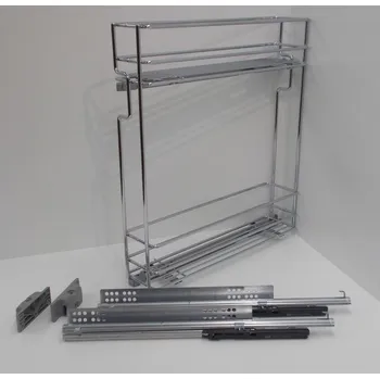 Příborník do zásuvky Výsuvný dvojkoš,VIBO,plnovýs. quadro s tl., 200mm,levý, pro sp.skříňku