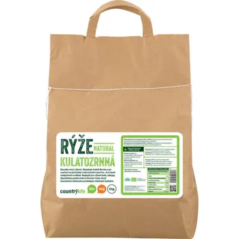 Rýže Country Life Rýže kulatozrnná natural BIO 5 kg