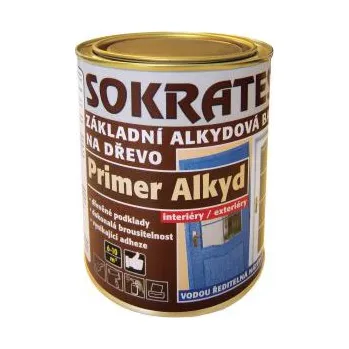 Lak na dřevo Sokrates Primer Alkyd základní alkydová barva na dřevo 0,7kg 0100 bílý