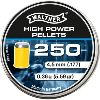 Příslušenství pro sportovní střelbu Walther High Power cal. 4,5 mm 250 ks