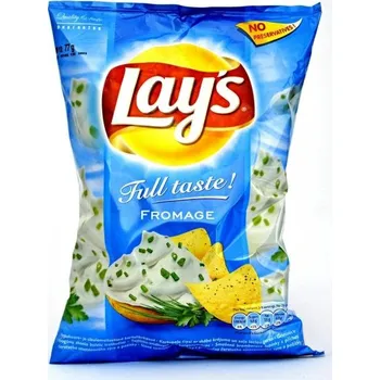 Chips Lay's Lays Full Taste Fromage chipsy, brambůrky 60g sýr a pažitka