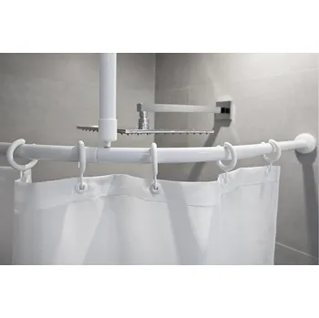 Tyč na sprchový závěs wela BEZBARIÉROVÁ KRUHOVÁ TYČ DO SPRCHOVACÍHO KOUTU SYSTÉM BÍLÁ 201810388151 a x b: 80 x 80 cm