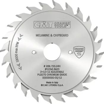 Pilový kotouč CMT Chrome D120 x 2,8-3,6 d22 Z12+12 HM