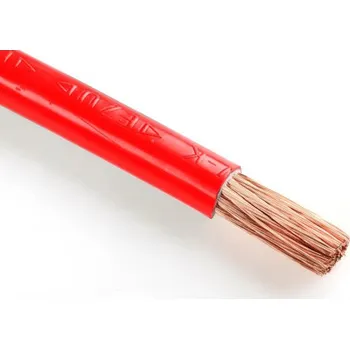 elektrický kabel H07V-K 25 rudý