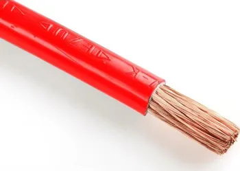 elektrický kabel H07V-K 25 rudý