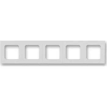 vypínač ABB Levit pětirámeček šedá/bílá 3901H-A05050 16