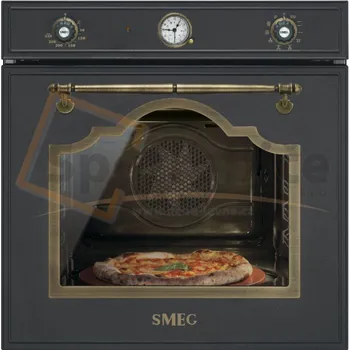 Vestavná trouba Smeg SFP750AOPZ pyrolytická horkovzdušná trouba antracit/mosaz