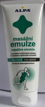 Masážní přípravek Alpa masážní emulze chladivá s mentolem 210 ml