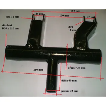 Motorový prostor držák motoru přední kyvný