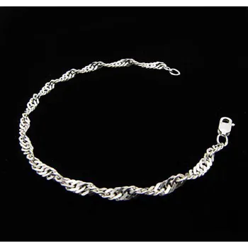 Řetízek Stříbrný řetízek na ruku (KRNS18) - 18cm