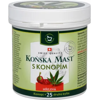 Masážní přípravek SwissMedicus Koňská mast s konopím hřejivá
