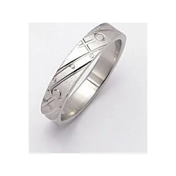 Prsten Dámský prsten z chirurgické oceli (KPZ3) - Obvod 52mm