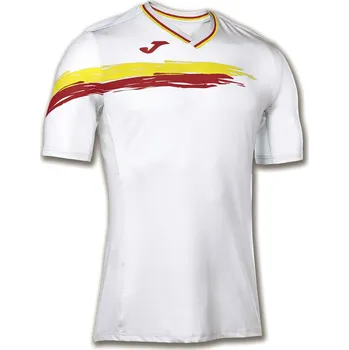 Pánské tričko Pánské tenisové tričko Joma Camiesto Picasho, white/red - XXL JOMA