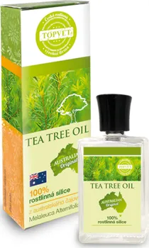 Masážní přípravek Topvet Tea Tree Oil 100 % silice 10 ml