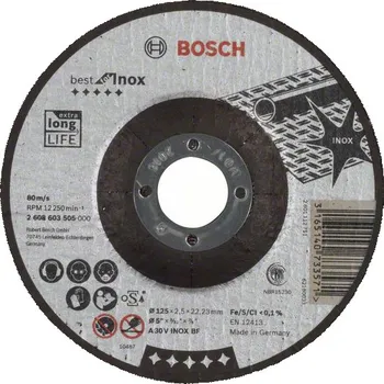 Řezný kotouč Bosch příslušenství professional Bosch Dělicí kotouč profilovaný Best for Inox 2608603505