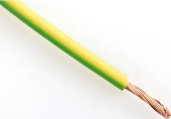 elektrický kabel CYA 0, 5 H05V-K žlutozelený