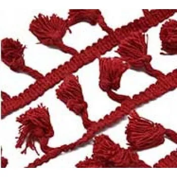 Prýmek - střapečky 40 mm, červená