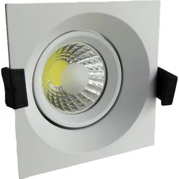 Bodové svítidlo LED COB podhledové svítidlo bílé 8W čtverec teplá bílá