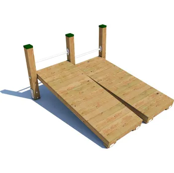 Workoutový prvek - Fitness Dvojitá Lavice