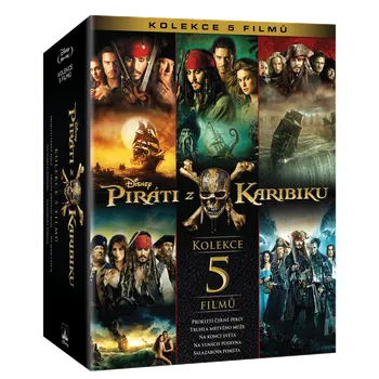 Sběratelská edice filmů Blu-ray Kolekce Piráti z Karibiku kolekce 1.-5. (2017) 5 disků