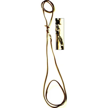 Vodítko pro psa Vypouštěcí vodítko z hnědé kůže, vypouštění od pasu