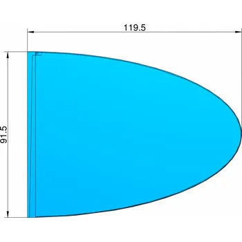 RC model ostatní Klima stabilizátor typu elipsa (modrý)