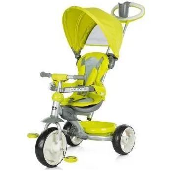 Dětská tříkolka CHIPOLINO Tříkolka se stříškou Denver - limetka