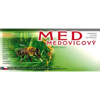 Etiketa MED MEDOVICOVÝ - samolepka