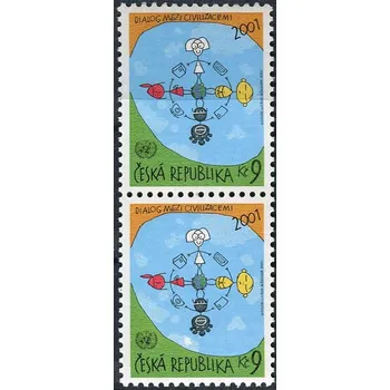 Poštovní známka Česká pošta (2001) č. 304 ** - sp - ČR - DV 24/2 - velká bílá skvrna (č.n.)