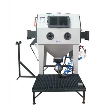 dílenský stroj Pískovací kabina (box) PK-ITB/TTB120 - kombi (inj.+tlak.), s podestou PK-ITB/TTB120 Pískovací kabina (box) PK-ITB/TTB120 - kombi (inj.+tlak.), s podestou. ČR zakázková výroba.