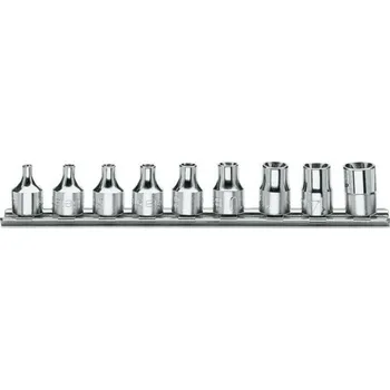 Gola sada SADA HLAVIC 3/8'' PROFIL TORX VNITŘNÍ-MODEL 910FTX/SB9 T4-T16 9KS'' (SADA HLAVIC 3/8'' PROFIL TORX VNITŘNÍ-MODEL 910FTX/SB9 T4-T16 9KS'')