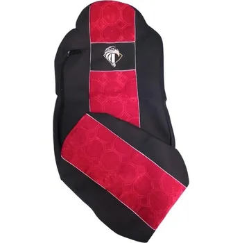 Potah sedadla Autopotahy textilní pro IVECO Eurocargo/Tech/Star/Trakker, černo-červená barva (č. 4)