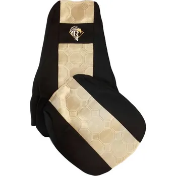 Potah sedadla Autopotahy textilní pro RENAULT GAMA T, černo-béžová barva (č. 128)