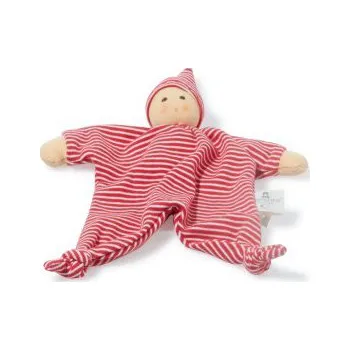 Panenka Vázaná panenka, organická bavlna červená, 25 cm