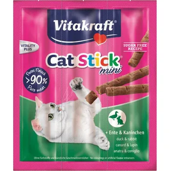 Pamlsek pro kočku Vitakraft Cat Stick Mini Duck/Rabbit 3 ks
