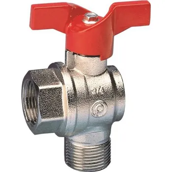 Vodovodní kohout Ivar CS Kulový rohový kohout s motýlkem FM, voda - IVAR.59/1