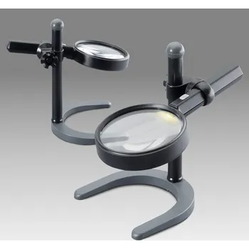 Lupa DIOPTRA Lupa čtenářská na kloubovém stojánku s osvětlením - LCH SML90G - D 168