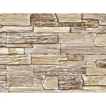 Stavební materiál Obklady Vaspo Břidlice Hradní béžovo-hnědá 37x14,5cm 1 m2