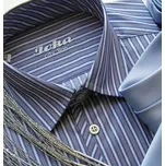 HEDVA ČESKÝ BROKÁT Košile JOKA modrá proužek Velikost: 37