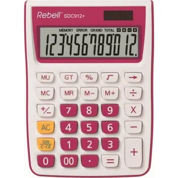 Kalkulačka Kalkulačka stolní Rebell SDC912+, růžová